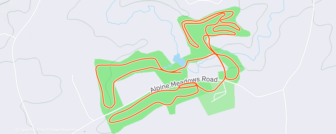 Map of the activity, Afternoon Nordic Ski