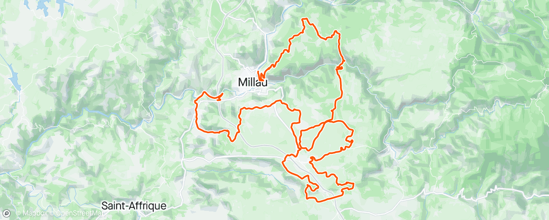 Mapa da atividade, UCI Gravel World Serie Millau 🇫🇷 🥇