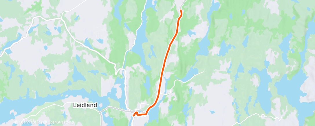 Map of the activity, Afternoon Ride