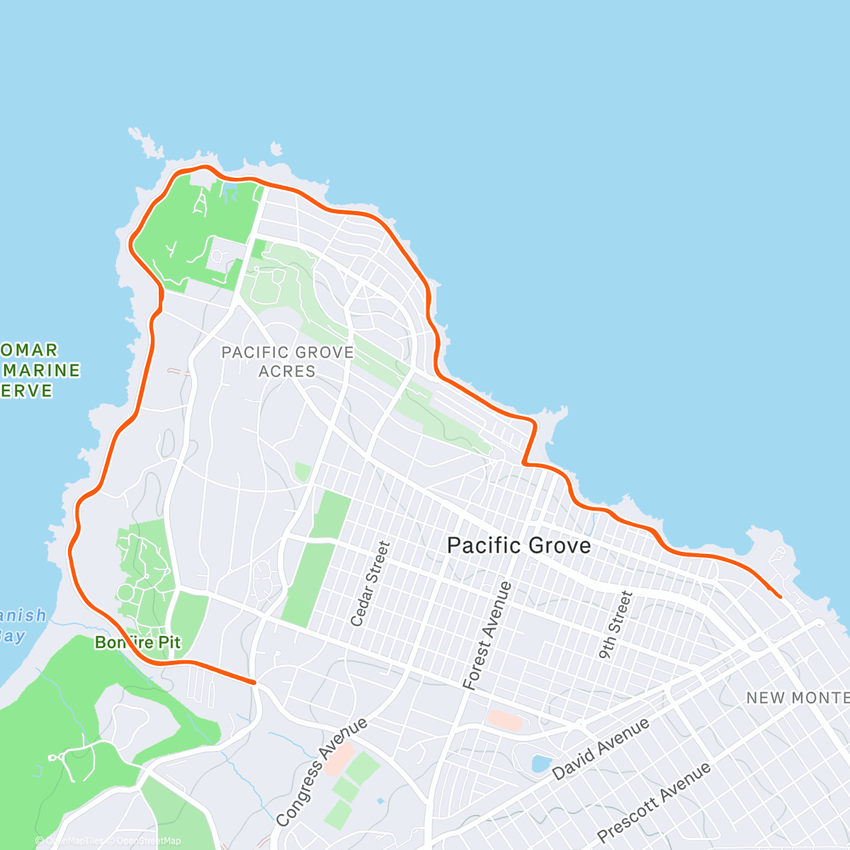 Map of the activity, ROUVY - Group Ride: Californie