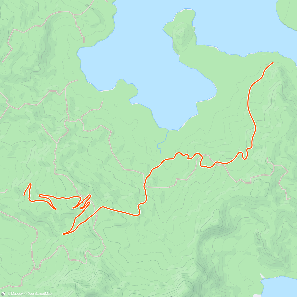 Map of the activity, Zwift - Road to Sky in Watopia