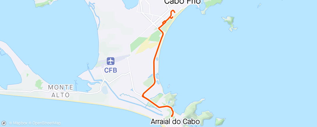 Map of the activity, Pedalada na hora do almoço