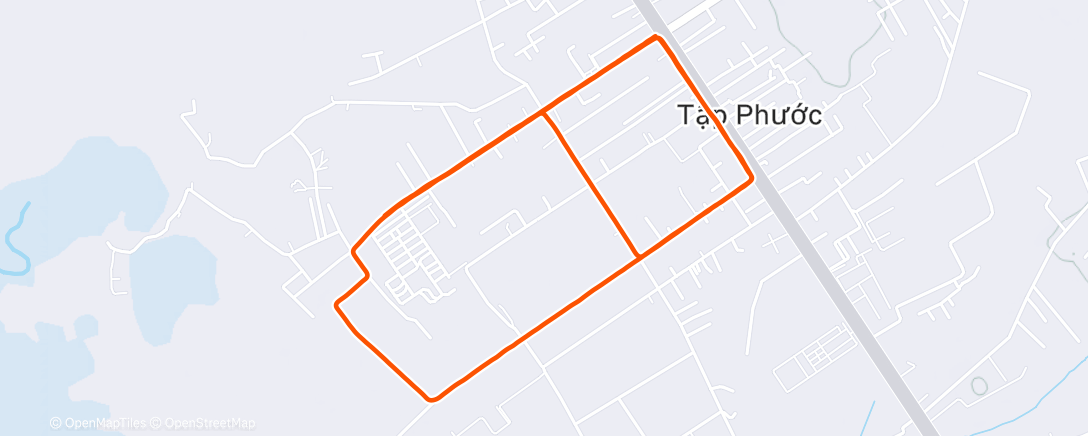 Map of the activity, Morning Run