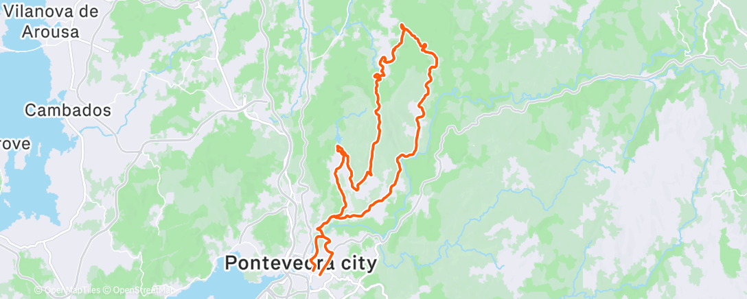 Карта физической активности (Afternoon Ride)