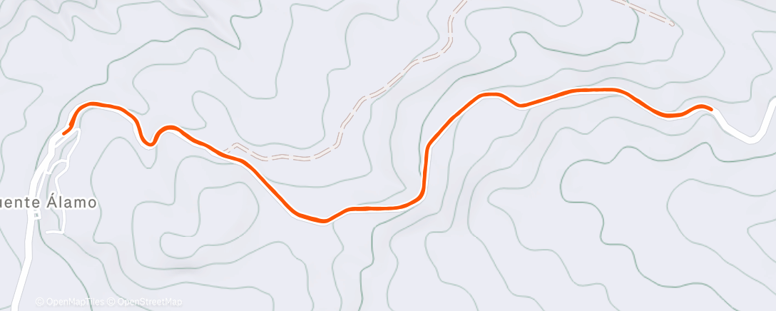 Map of the activity, Carrera de tarde