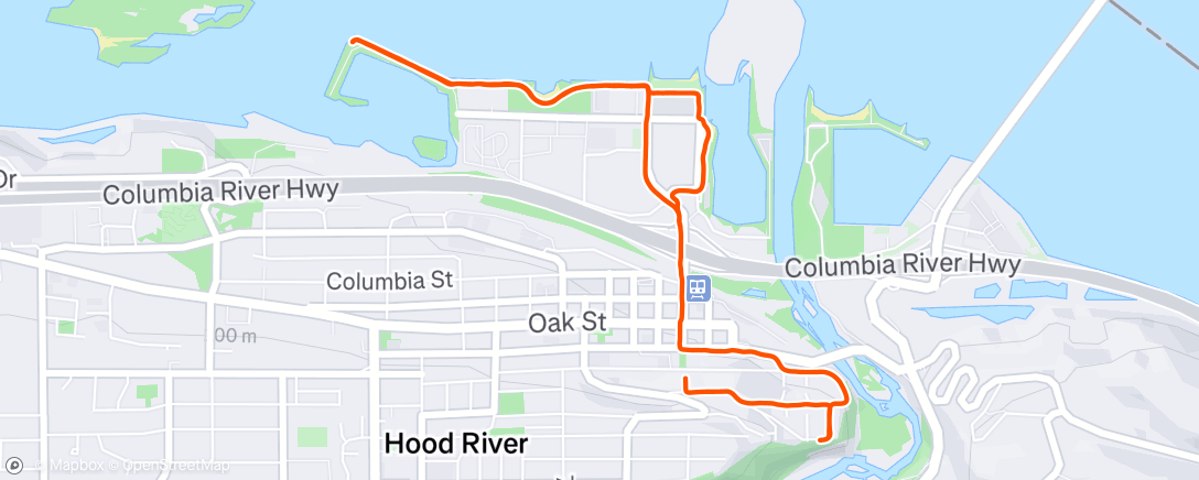 Map of the activity, Morning Run