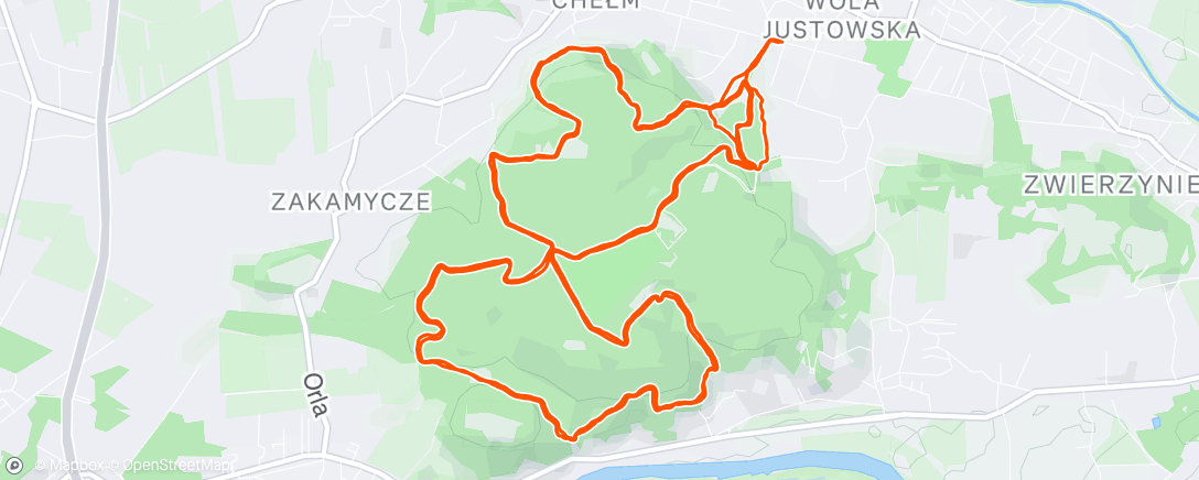 Карта физической активности (Lunch Trail Run)