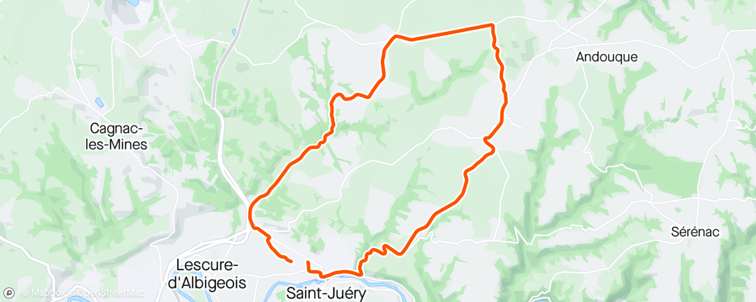 Map of the activity, Le Tour d'antan de Guillaume