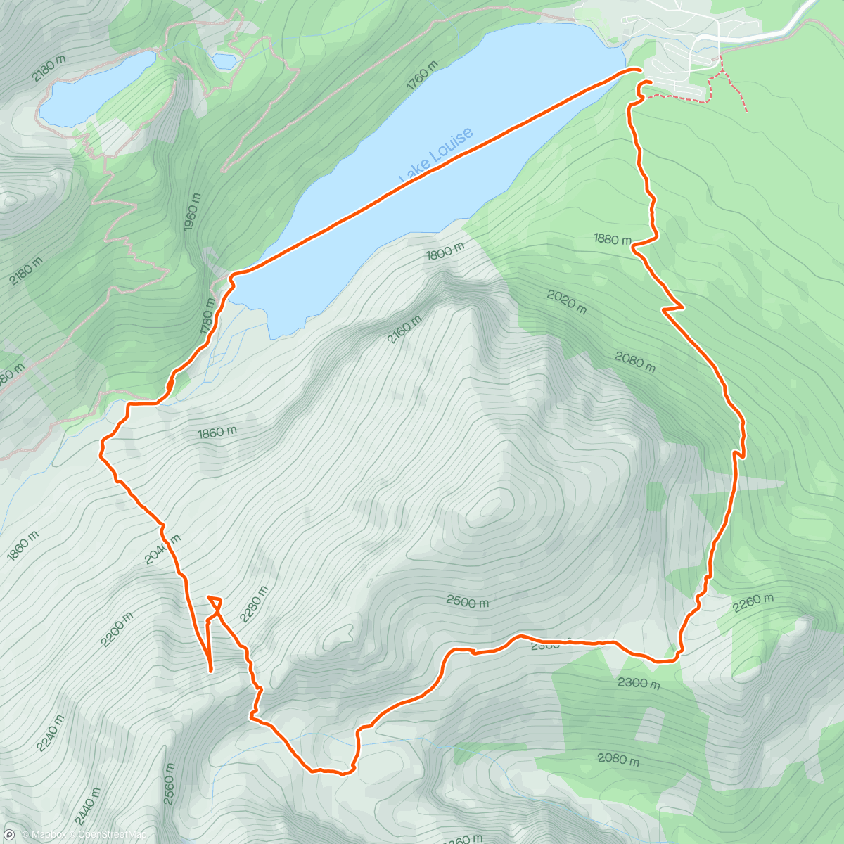 Map of the activity, Lap 1