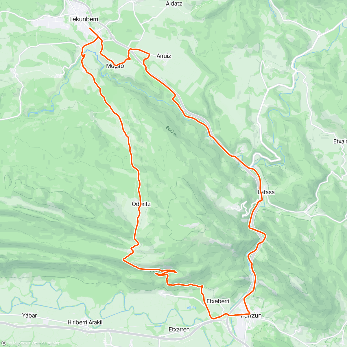 Map of the activity, ROUVY - La Vuelta 2023 | Stage 15 - Lekunberri