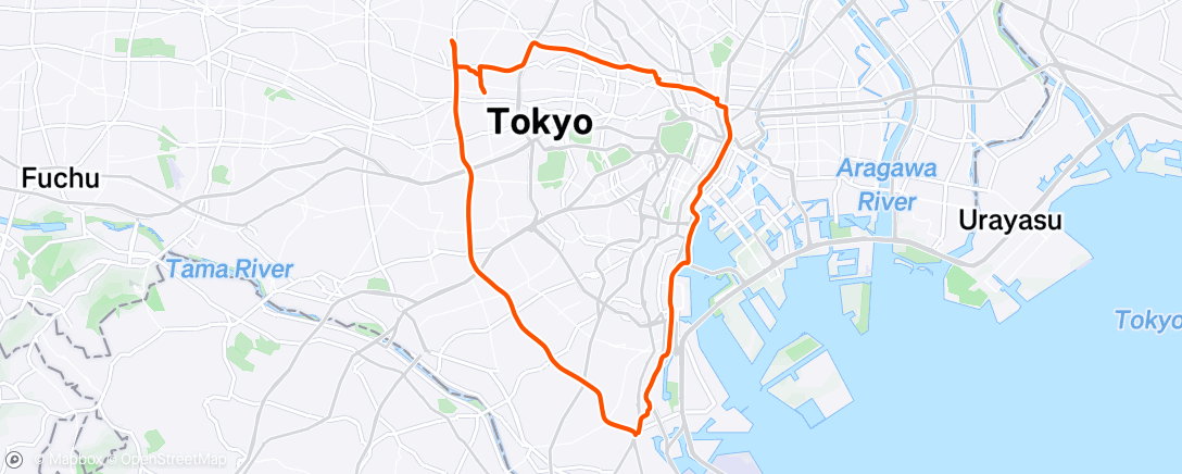 Map of the activity, ランチタイム ライド
