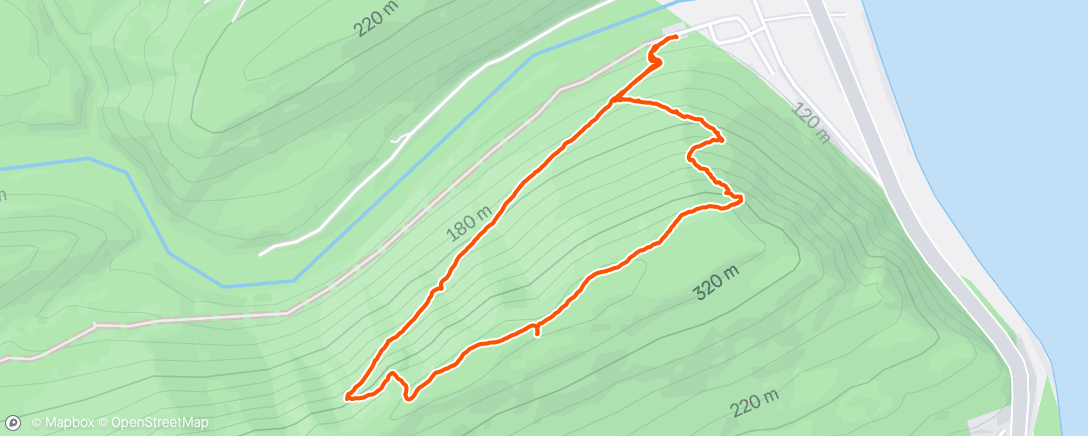 Map of the activity, Morning Hike