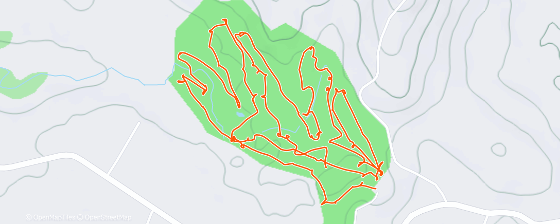 Map of the activity, Morning Golf