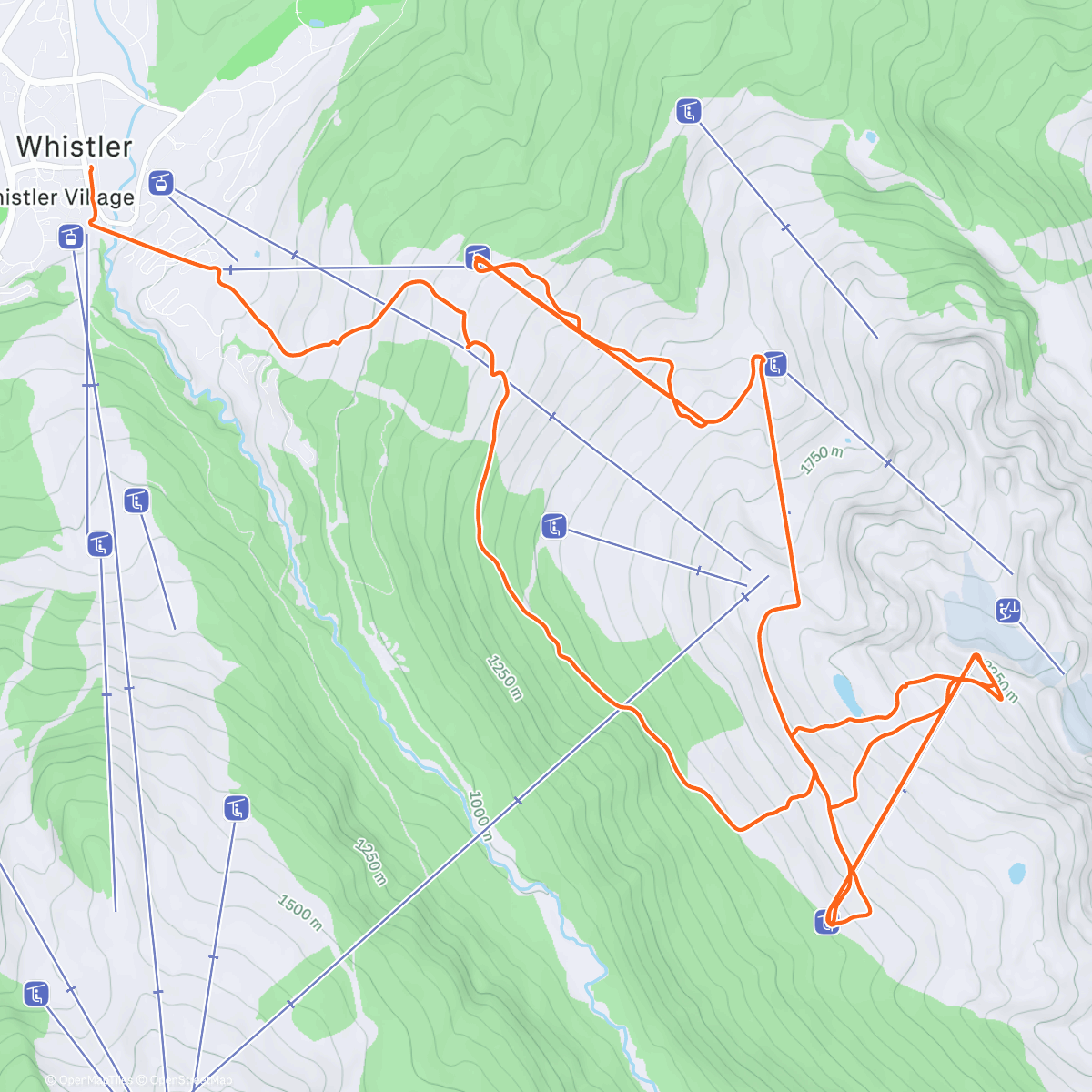 Map of the activity, Couple quick laps before ferry