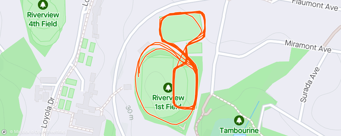 Map of the activity, XC Tempo Relay