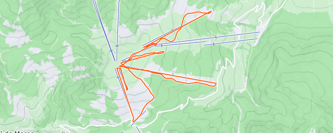 Карта физической активности (Sessione di sci alpino mattutina)