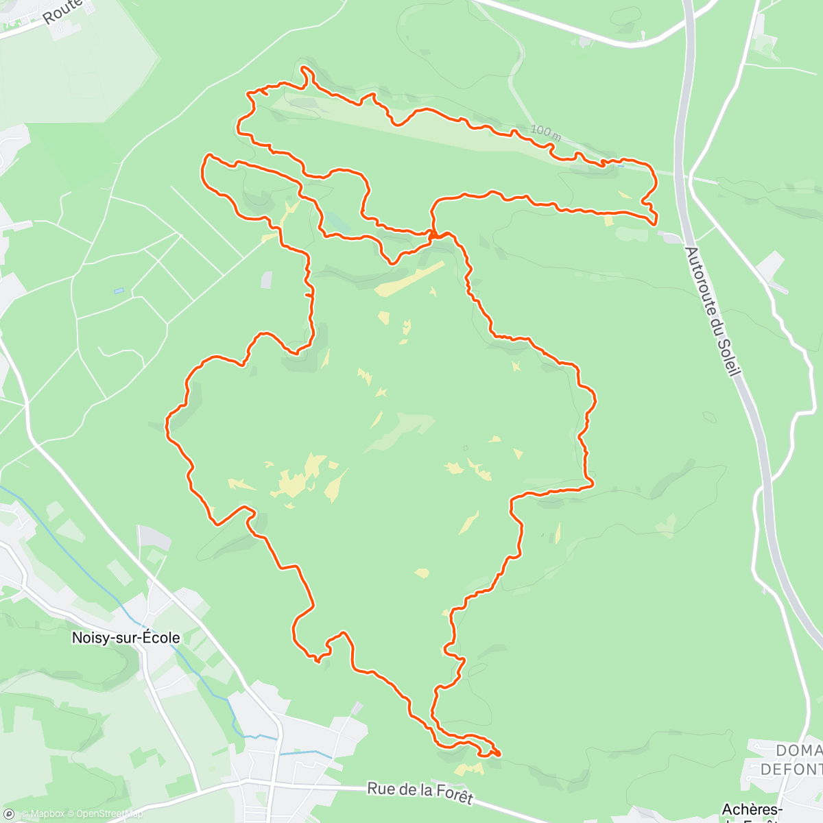 Map of the activity, Fontainebleau 35 bosses avec Dom Ribeiro 👍