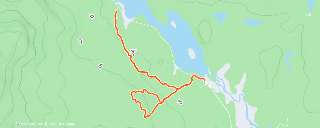 Карта физической активности (Trail dans l'après-midi)