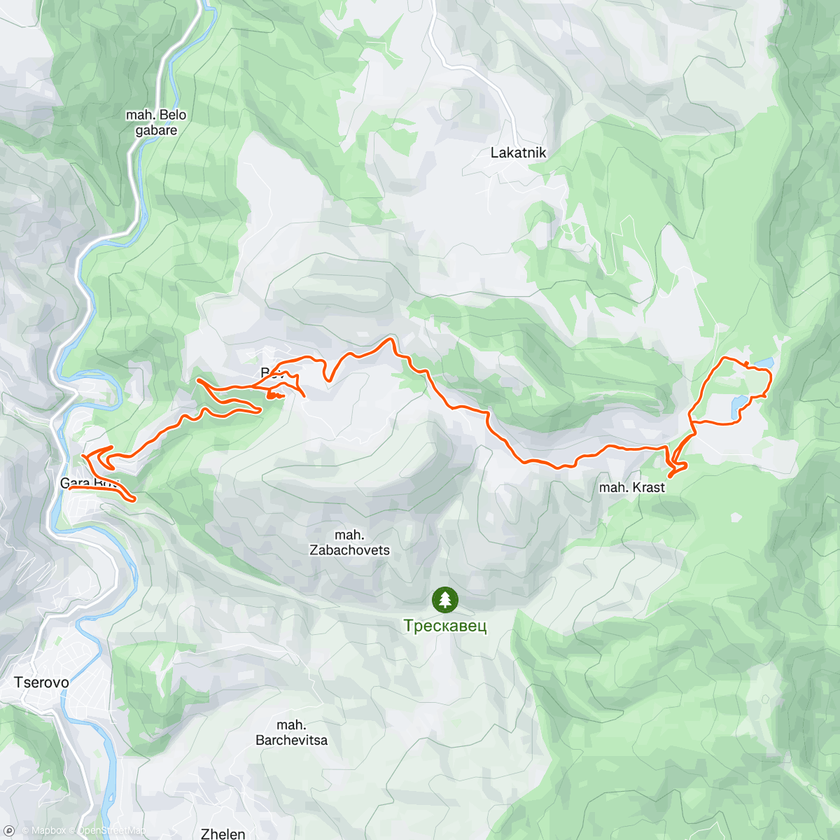 Map of the activity, Morning Ride