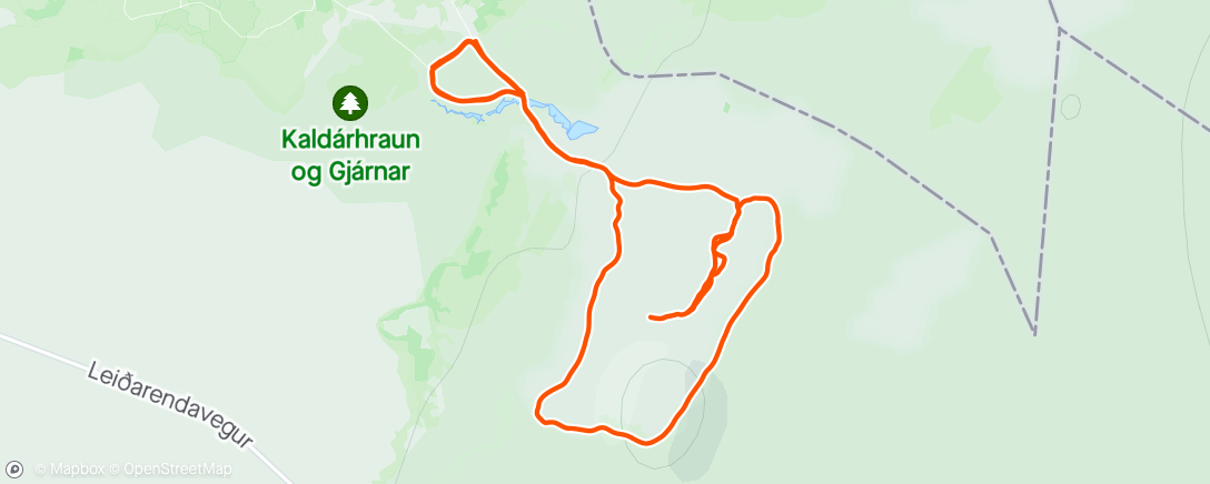 Mapa da atividade, Morning Trail Run