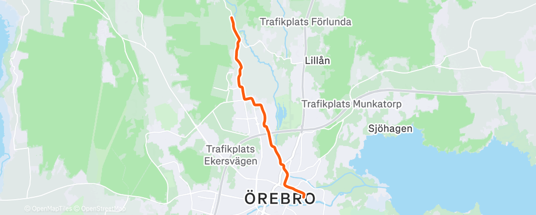 Map of the activity, Hem från gym