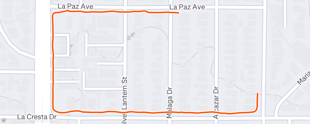 Map of the activity, Morning Walk