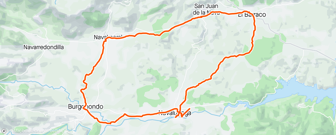 Mapa de la actividad, Bicicleta por la mañana