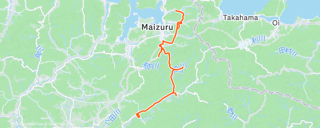 Map of the activity, Morning Ride