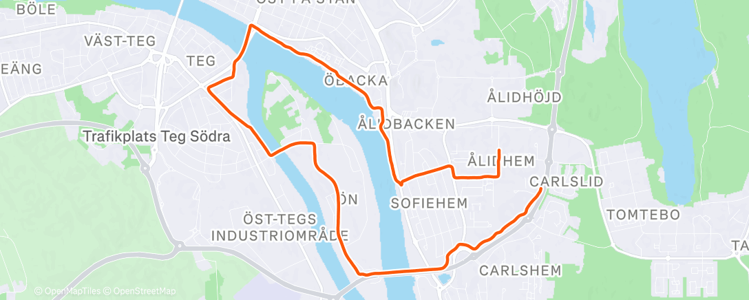 Map of the activity, Social run?? 🇸🇪☀️