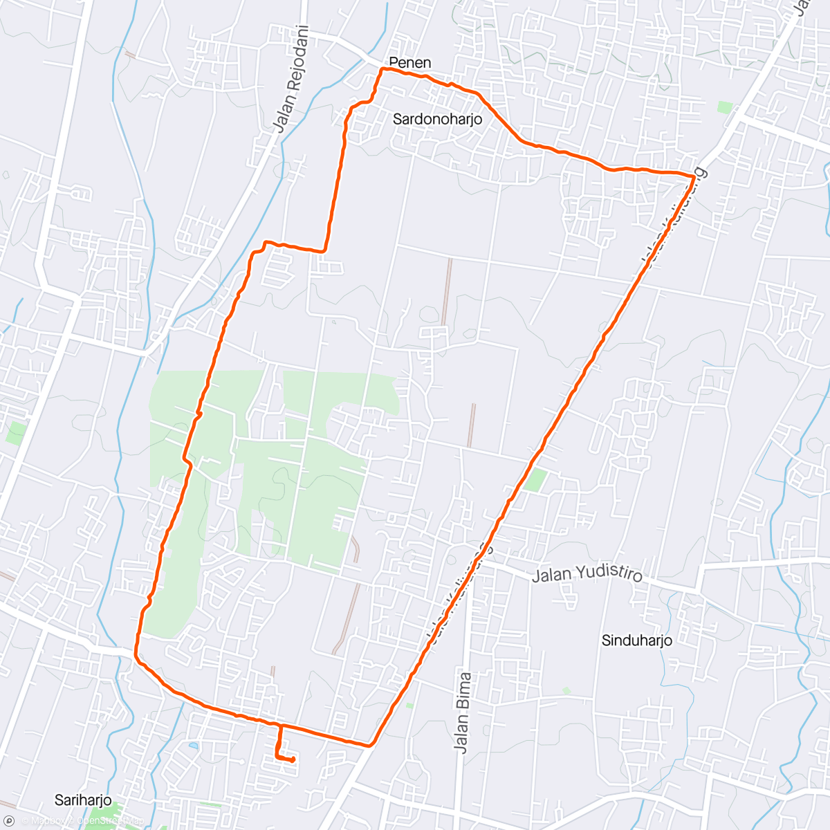 Map of the activity, Jogja