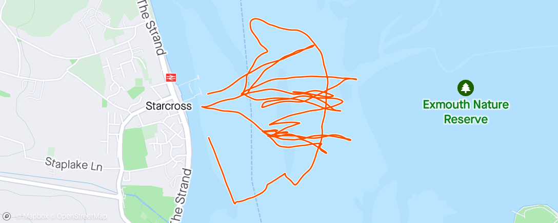 Map of the activity, Topper Sailing