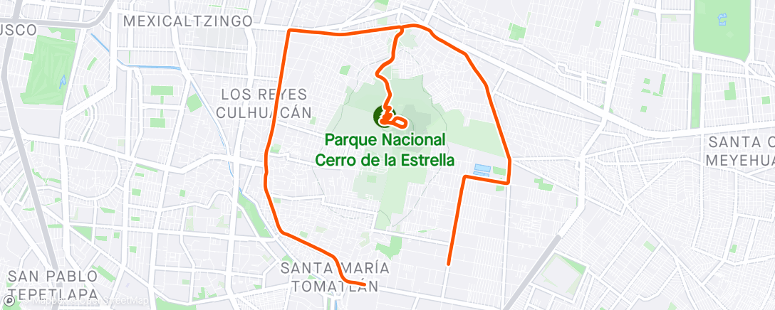 Map of the activity, Repes en el cerrito