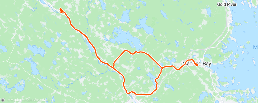 Map of the activity, To River Ridge