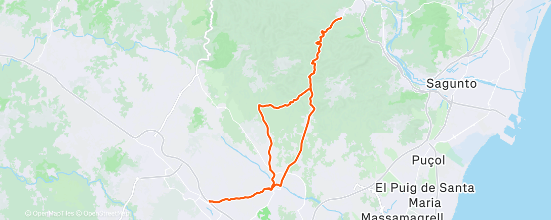 Карта физической активности (Bicicleta por la mañana)