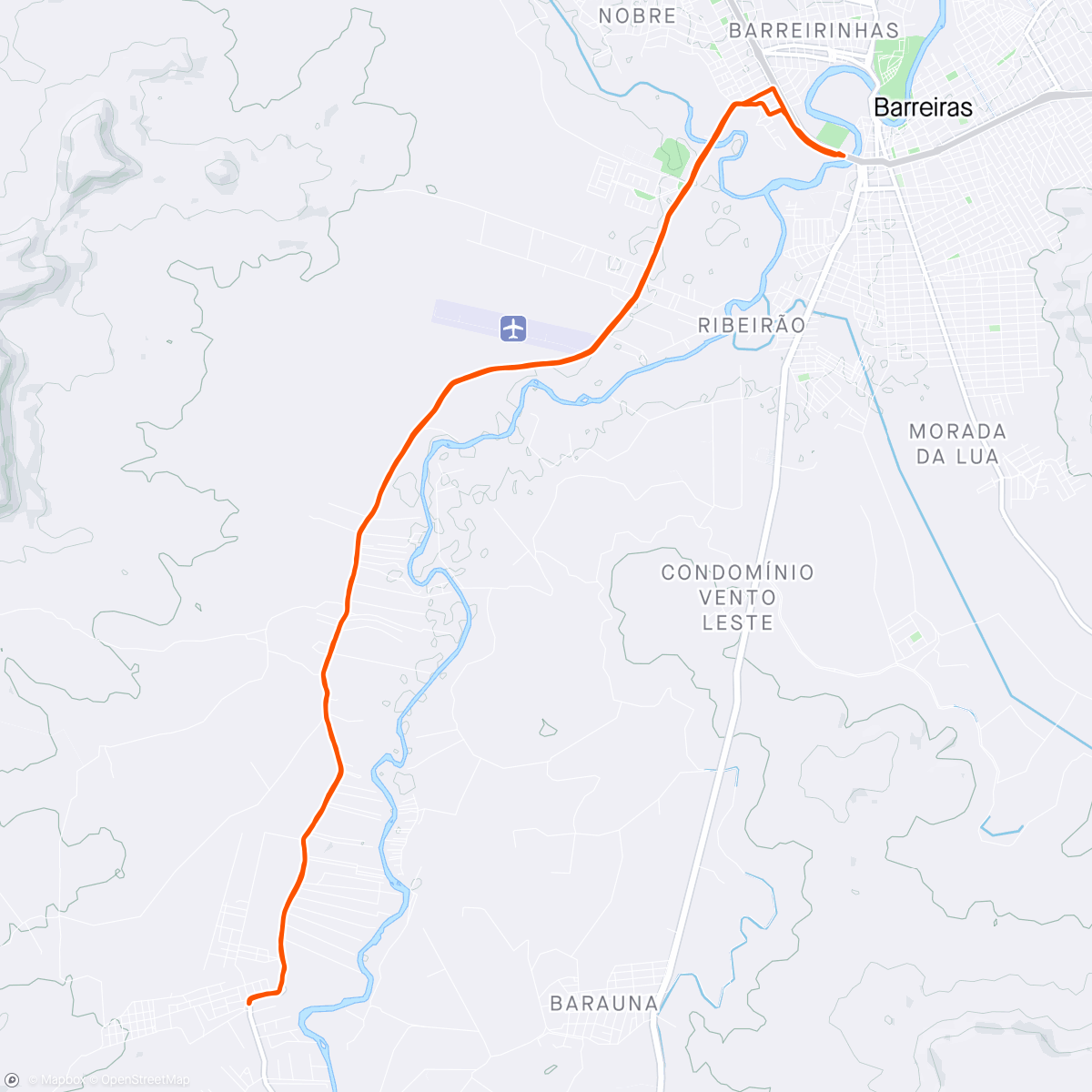 Map of the activity, Barrocão - Bate&volta