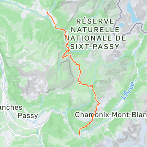 GR5 3) Samoens Chamonix/Les Houches 40.3 km Trail Running Route on Strava