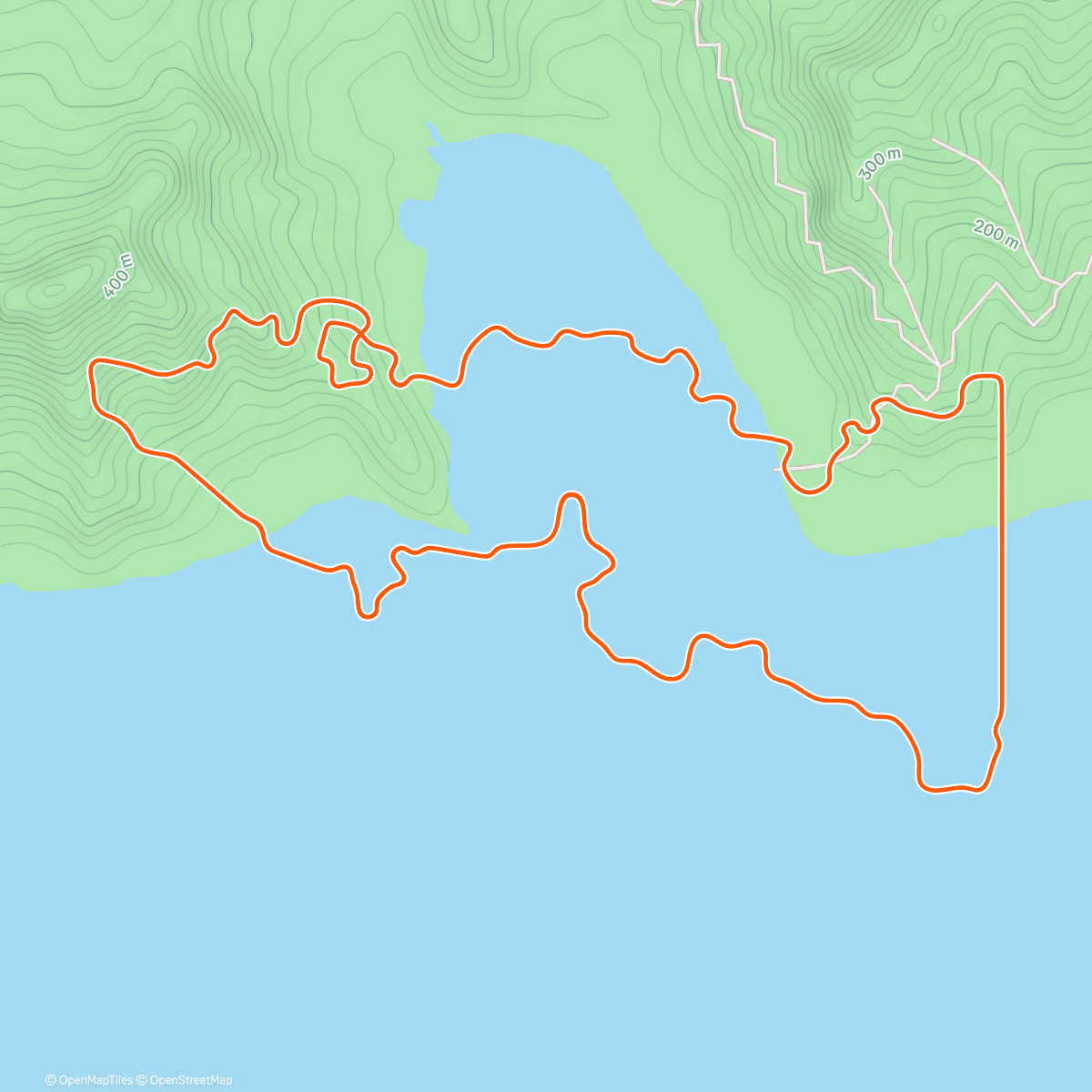 Map of the activity, Zwift - Endurance Building Blocks on Coastal Crown Loop in Watopia
