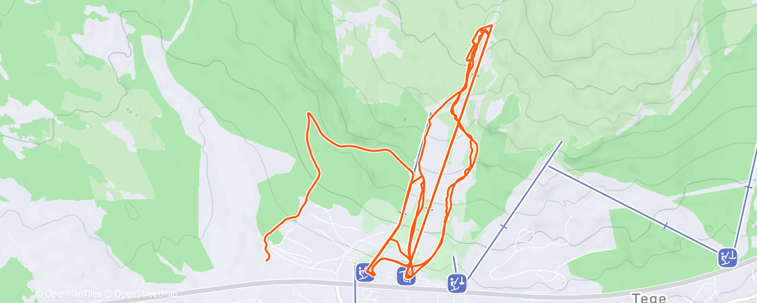 Карта физической активности (Morning Alpine Ski)