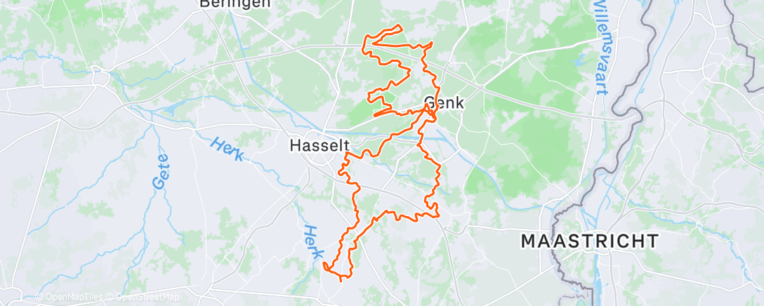 Map of the activity, Lumberjack Winter Gravel Ride (met MTB)