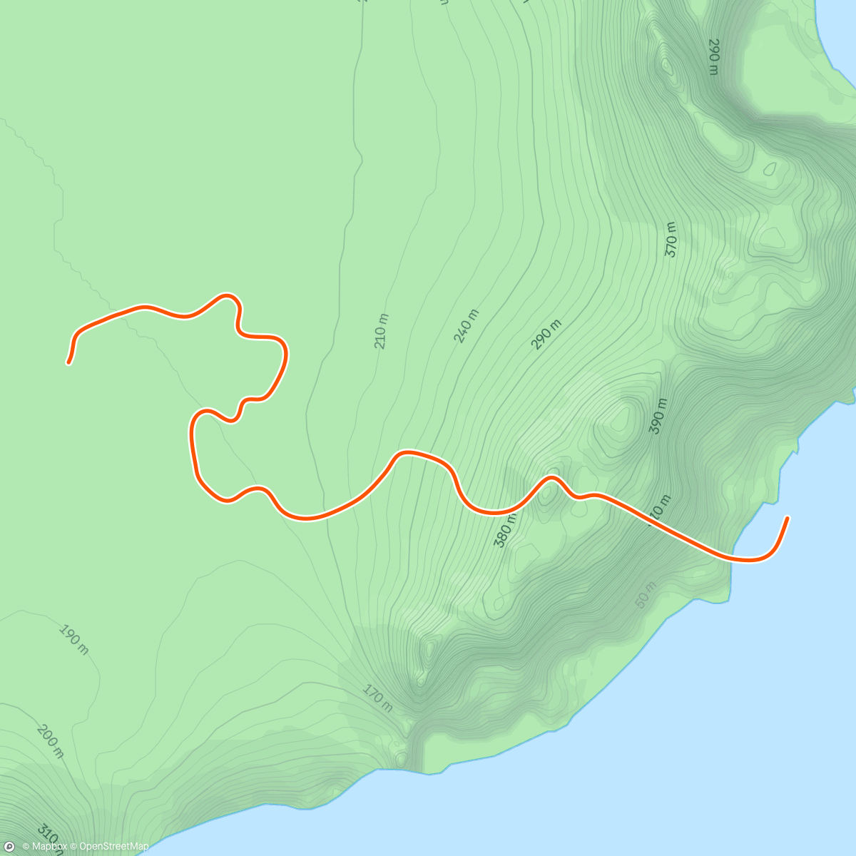 Map of the activity, Zwift - Watopia