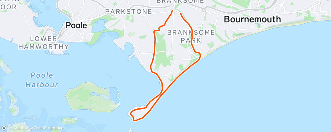 Map of the activity, Morning Run