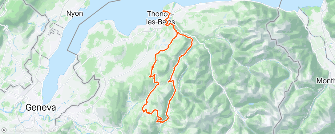 Mapa da atividade, Thonon Cycling Race 2024