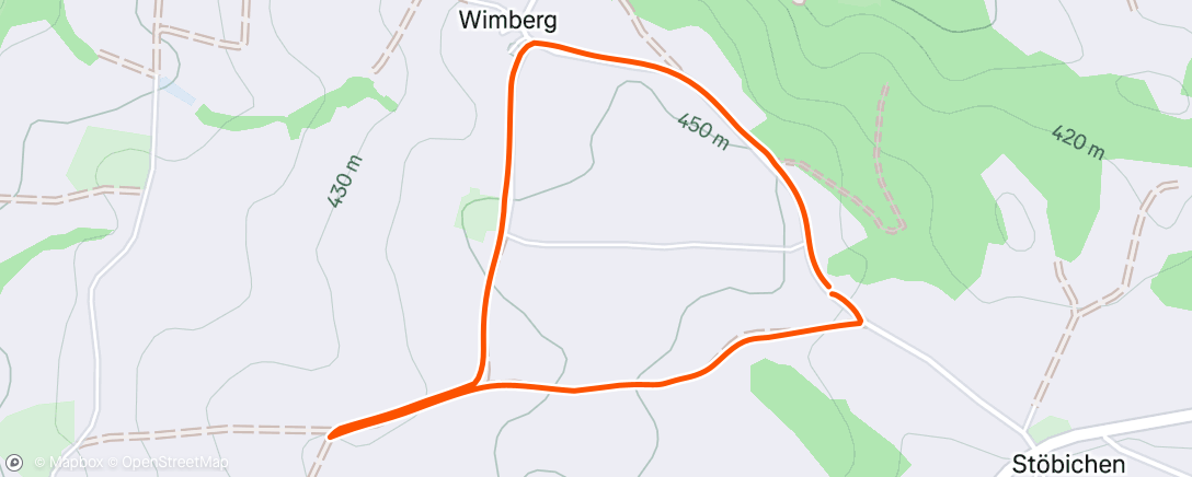Map of the activity, Spaziergang am Morgen