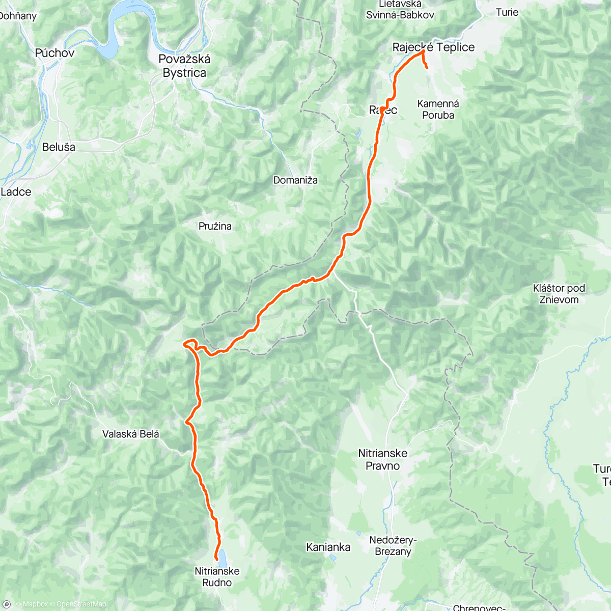 Map of the activity, Na Rudno na kávn, ale fučáles! 🍭