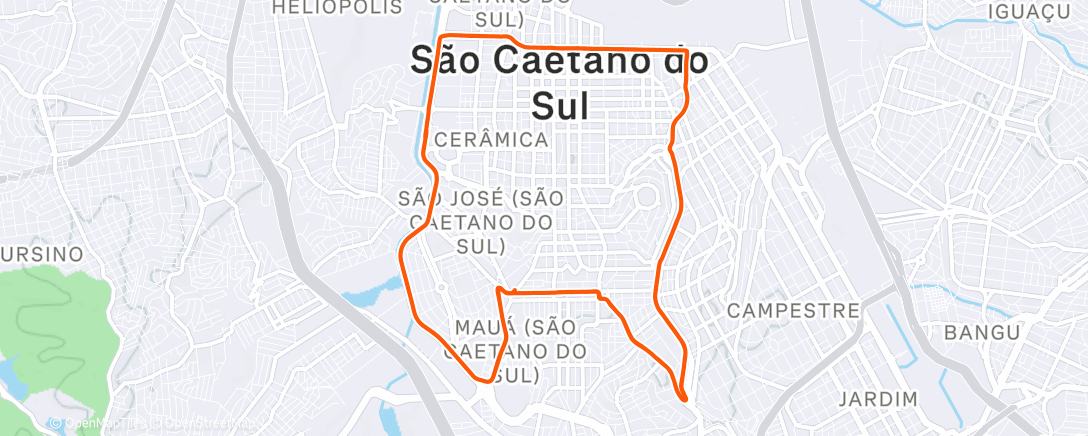 Map of the activity, Morning Mountain Bike Ride