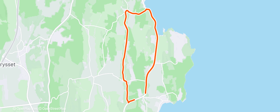 Map of the activity, Lunch Run