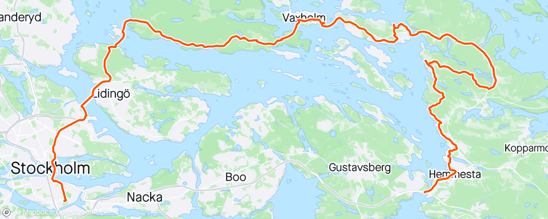 Map of the activity, Södermalm–Ålstäket