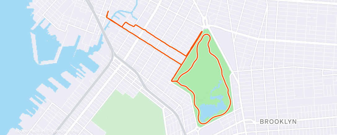 Map of the activity, Morning Run