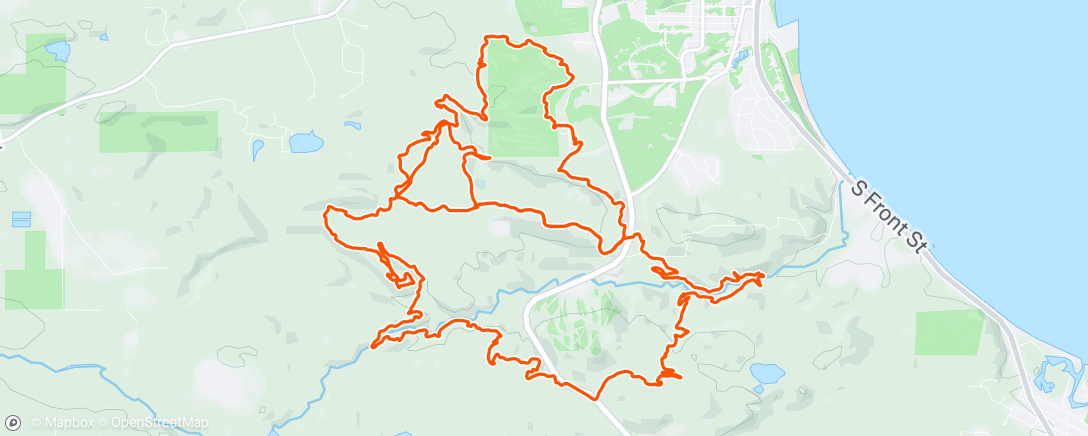 Map of the activity, Not much to write home about today