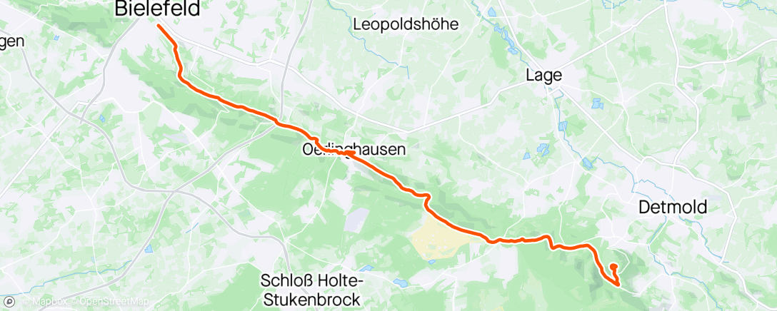 Map of the activity, Hermannslauf
